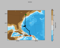 cruise track (where UHDAS was run)