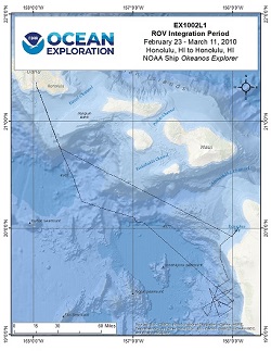 Okeanos Explorer (EX1002L1): ROV Integration Period Overview Map