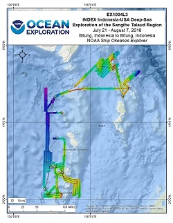 Okeanos Explorer (EX1004L3):  INDEX - Indonesia-USA Deep-Sea Exploration of the Sangihe Talaud Region Overview Map