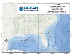 Okeanos Explorer (EX1203): Florida Escarpment and Straits Exploration Overview Map