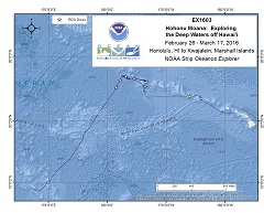 Okeanos Explorer (EX1603): Hohonu Moana: Exploring the Deep Waters off Hawai`i (ROV / Mapping) CAPSTONE Overview Map