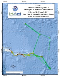 Okeanos Explorer (EX1702): CAPSTONE American Samoa Expedition: Suesuega o le Moana o Amerika Samoa (ROV/Mapping) Overview Map