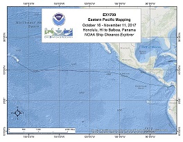 Okeanos Explorer (EX1709): Eastern Pacific Mapping (Telepresence Mapping) Overview Map
