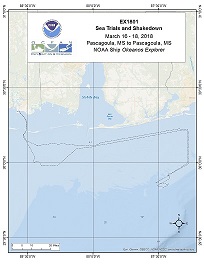 Okeanos Explorer (EX1801): Gulf of Mexico Sea Trials and Shakedown (Mapping) Overview Map