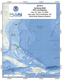 Caribbean/SAB ROV and Mapping Overview Map